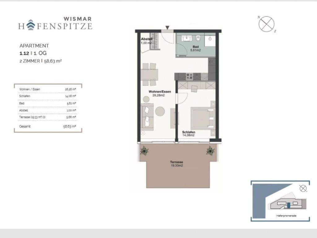 Hafenspitze App 12 Apartment Wißmar Exterior foto